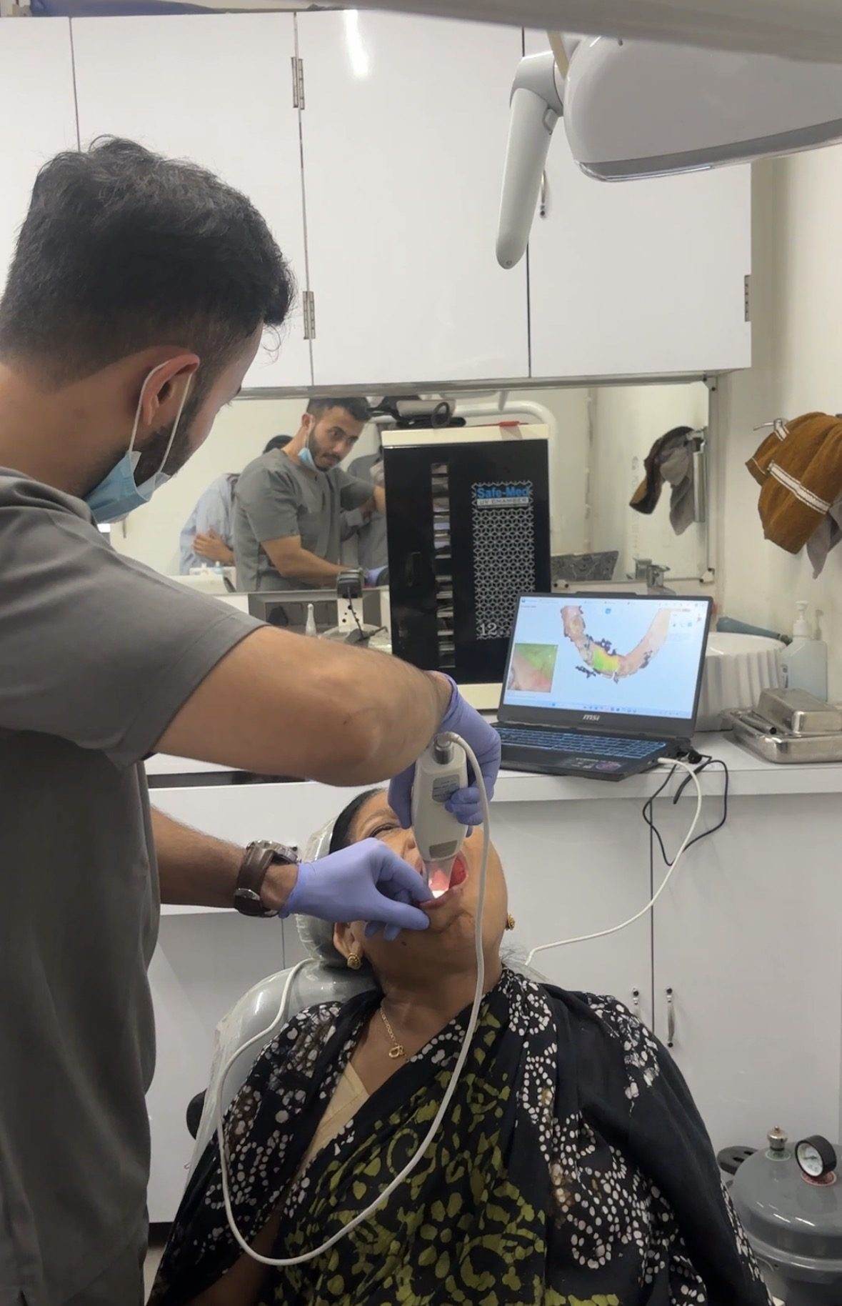 Digital intraoral scanning used for precise crown fabrication at Smile Align Dental Care